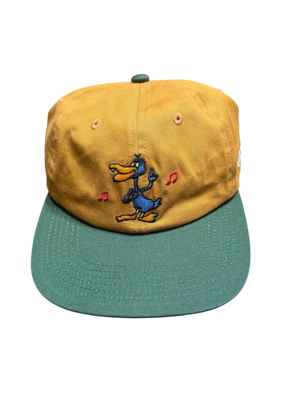 Obey Two-Tone Duck Embroidered Cap - Mustard brown & Green
